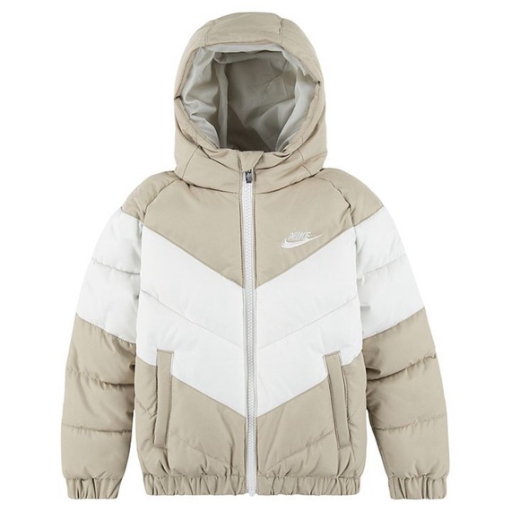 Nike Other - :Price Firm: Nike Toddler 2T Hooded Chevron Puffer Jacket in Khaki